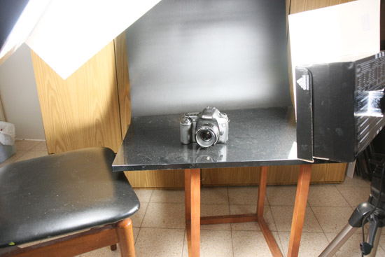 product photography light setup image